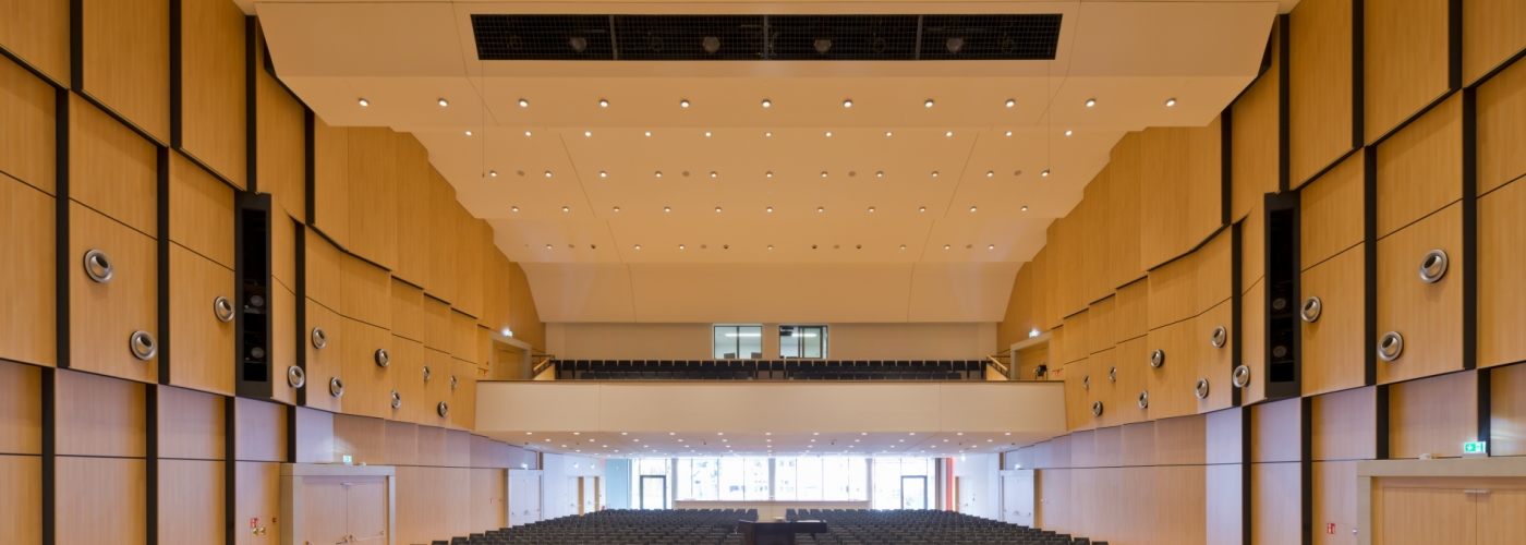 Acoustic ceilings made of expanded glass granulate