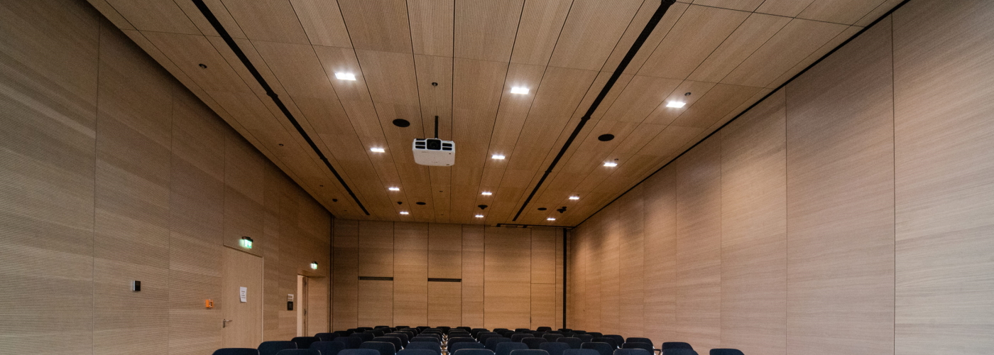 Acoustic ceilings made of expanded glass granulate